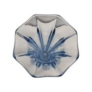 Vase Art Déco en forme de tulipe bleue