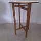 Folding wooden side table