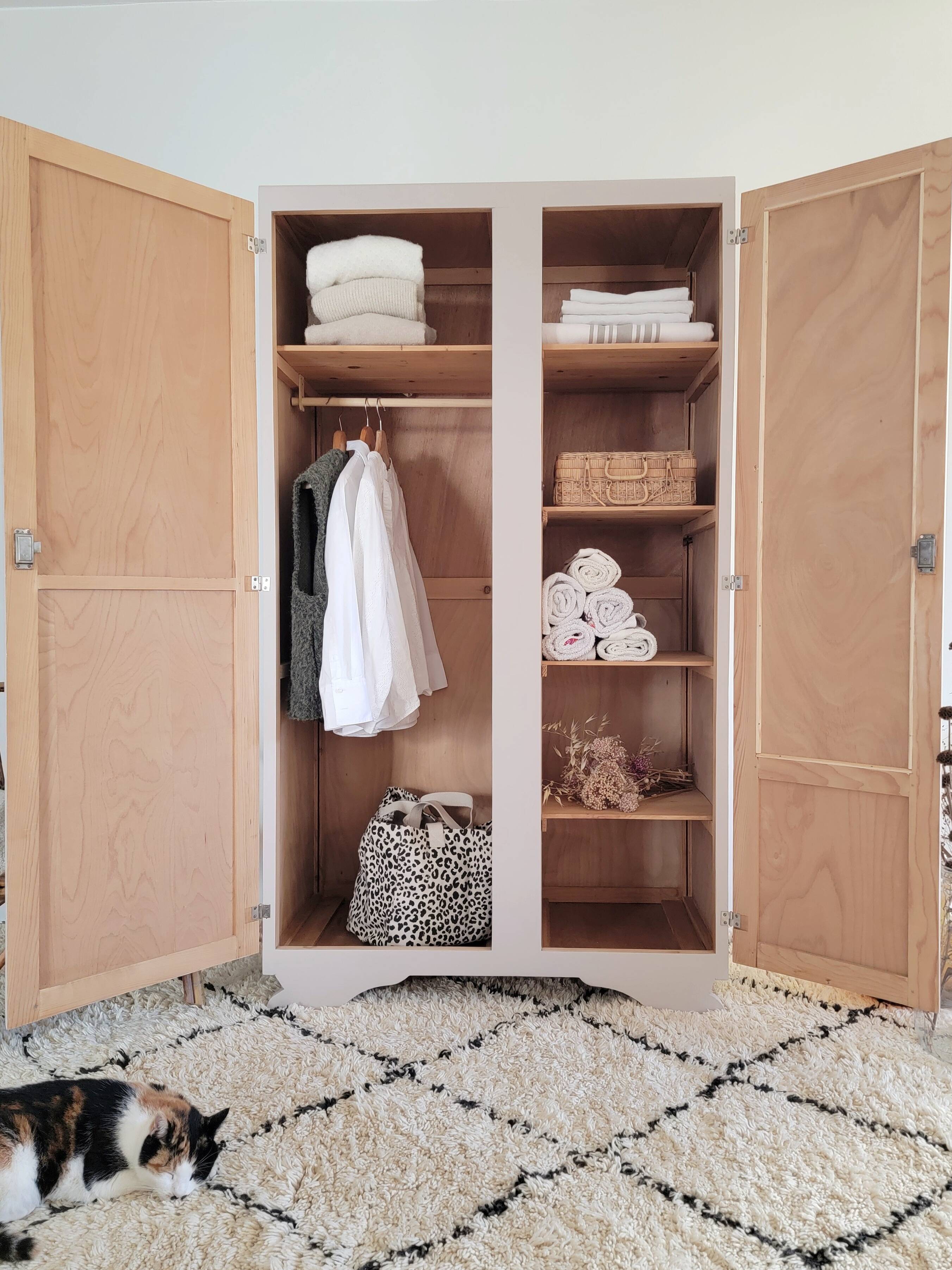 Renovated vintage wardrobe