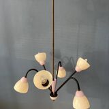 50s mid-century vintage lilac spider pendant lamp