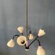 50s mid-century vintage lilac spider pendant lamp