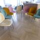 Set of 8 "Beetle Dining Chairs" by GUBI designed by GamFratesi