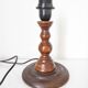 Turned wooden lamp base