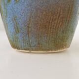 Vintage blue ceramic vase 1960