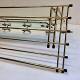 Galvano brass swivel mirror coat rack 1963