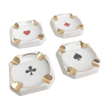 Ashtrays bridge belote poker card games Limoges porcelain Mokin