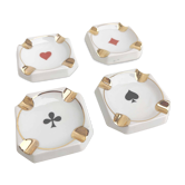 Ashtrays bridge belote poker card games Limoges porcelain Mokin
