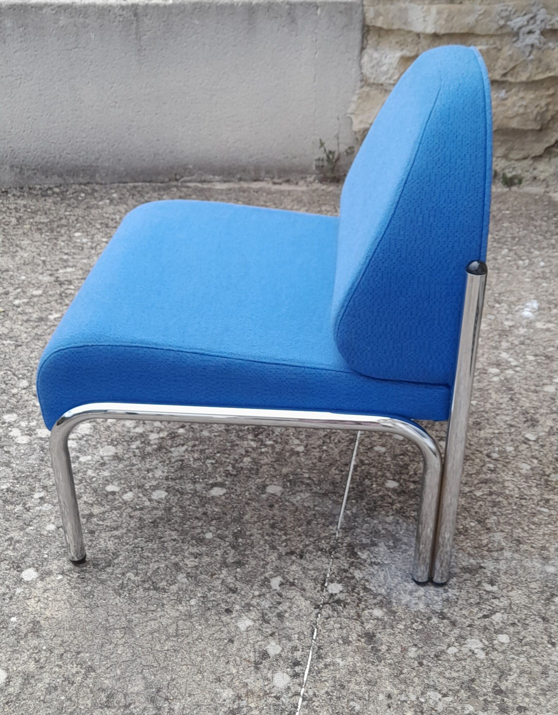 Fauteuil bleu 70s