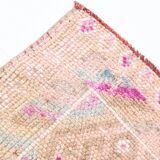 Vintage Super Soft Pink Runner Rug, 85x394Cm