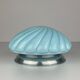 Vintage blue opaline table lamp, Italy, 1950s