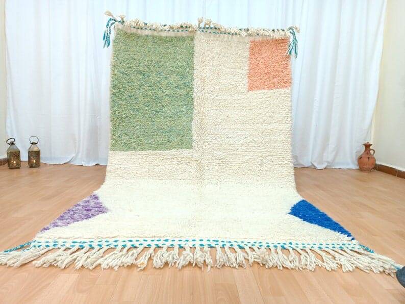 Handwoven wool rug