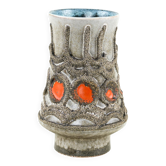 Ceramic vase, German design, 1960s, manufactured by Strehla