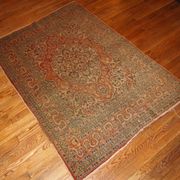 Handmade antique Persian Tabriz rug 128cm x 179cm 1920s - 1B154