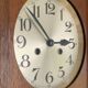 Antique art deco original f.m.s. Mauthe oak wall clock, Germany 1930s