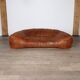 Croissant Sofa in Cognac Leather by Raphael Raffel for Honore Paris, 1970s