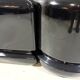 Luigi Colani set of 3 room dividing black planters 1970’s