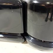 Luigi Colani set of 3 room dividing black planters 1970’s