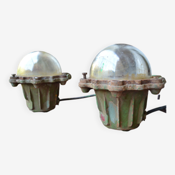 Perfeclair pair of industrial lamps