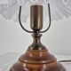 Lampe à poser vintage abat jour tulipe