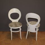 Pair of "seagull" chairs by baumann around 1970