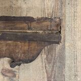 Cornice pediment in low relief in wood