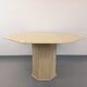 Vintage octagonal travertine dining table from the 70s 80s