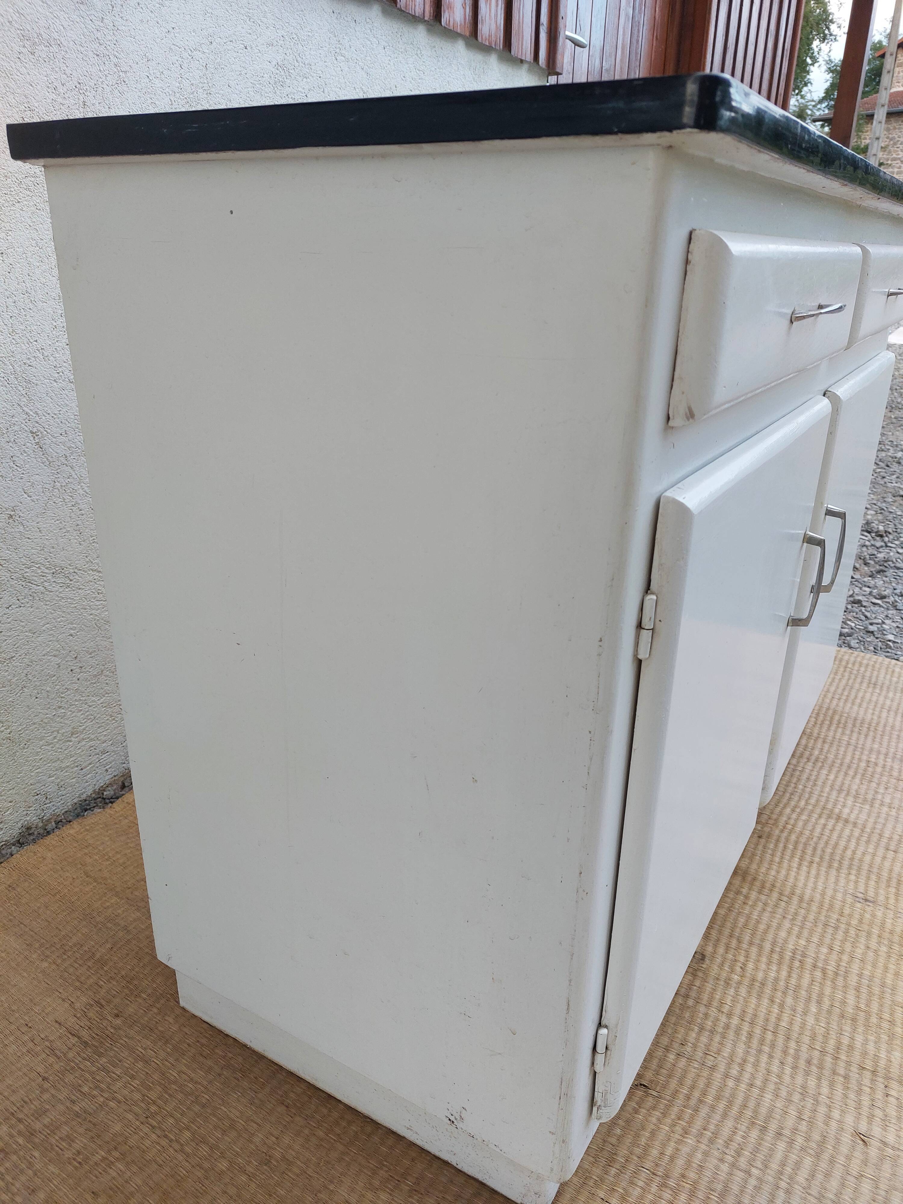 wooden cupboard, formica top