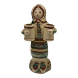 Bougeoir anthropomorphe artisanal circa 1960