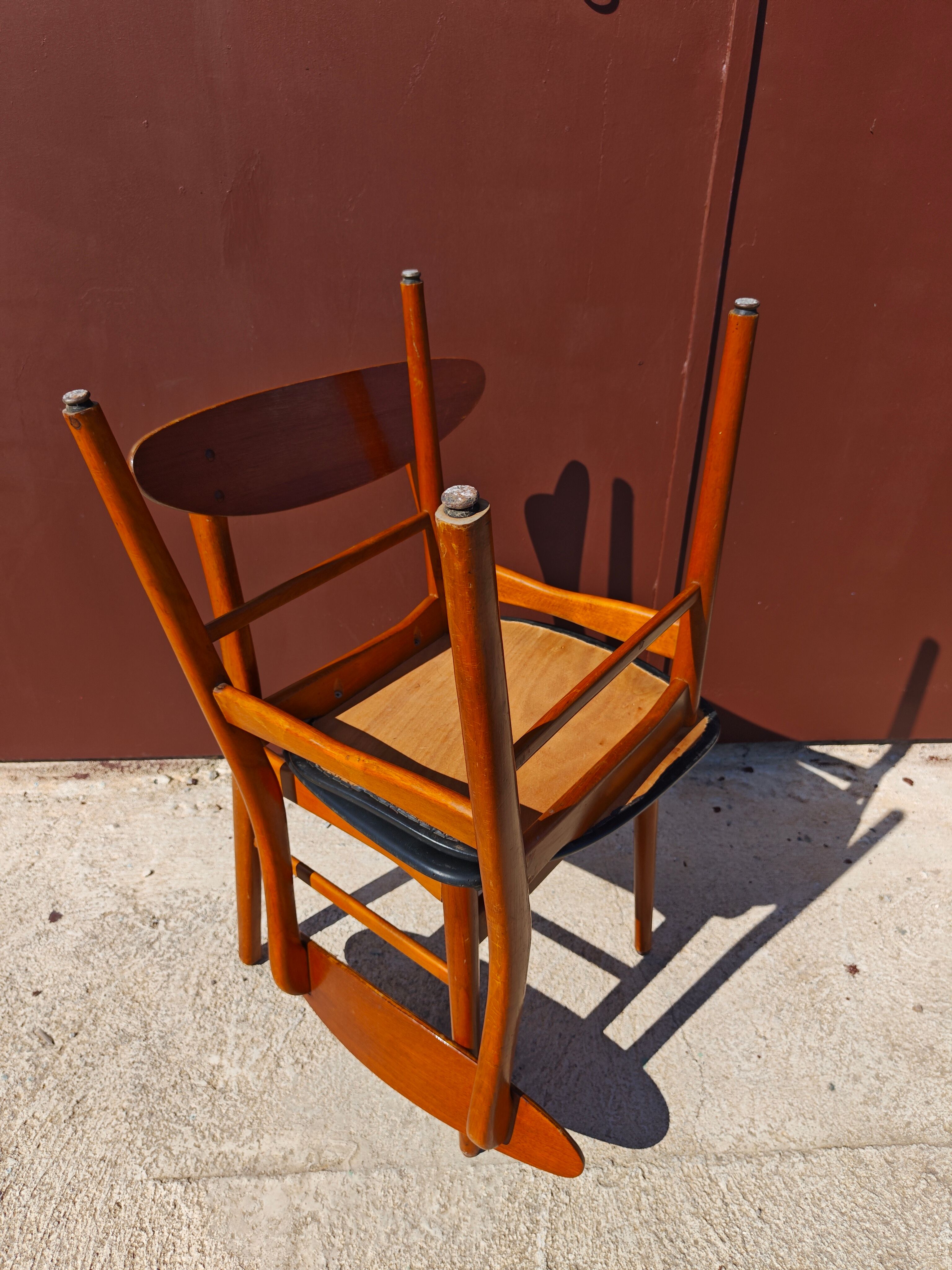4 chaises Farstrup scandinave
