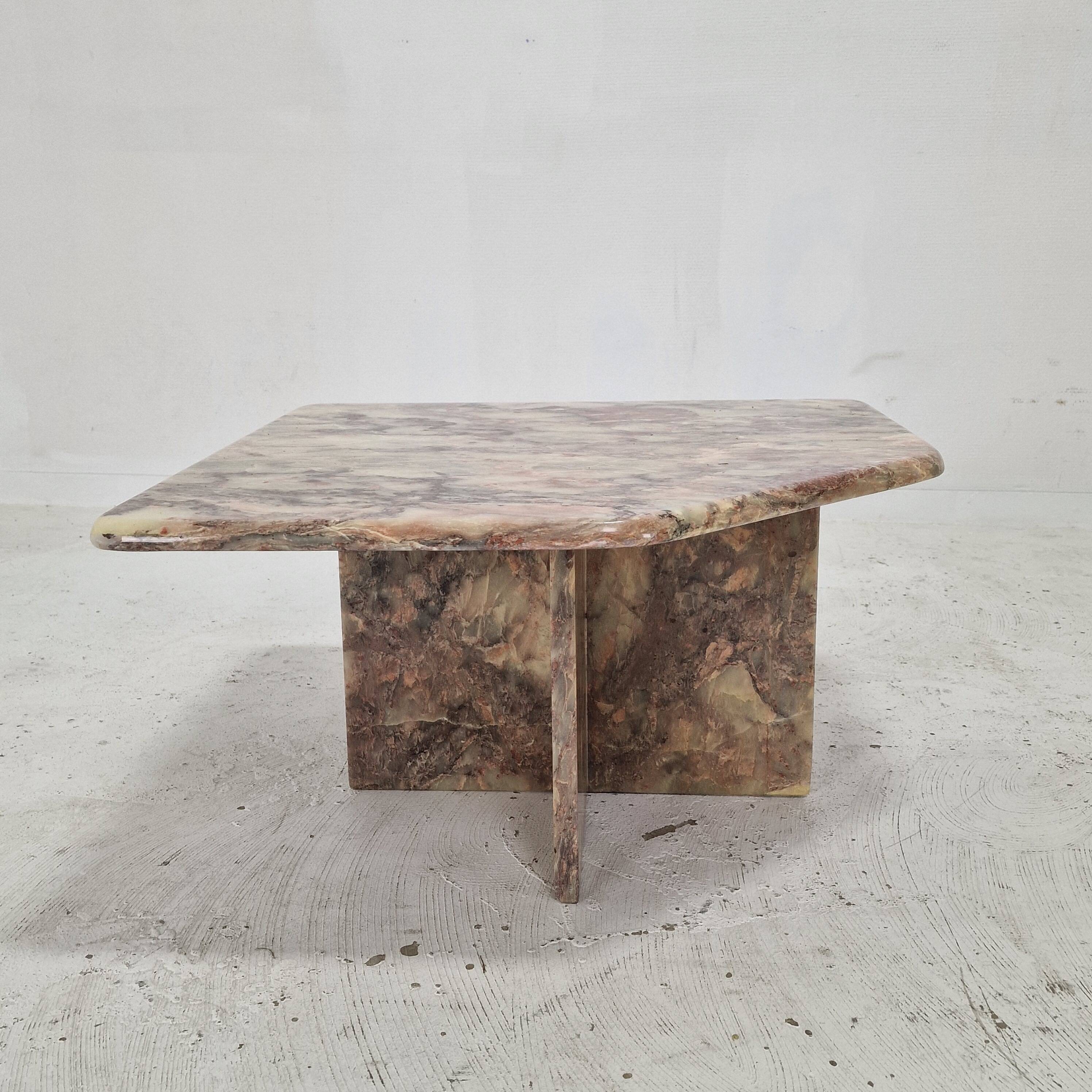 Italian Marble Coffee or Side Table, 1970s