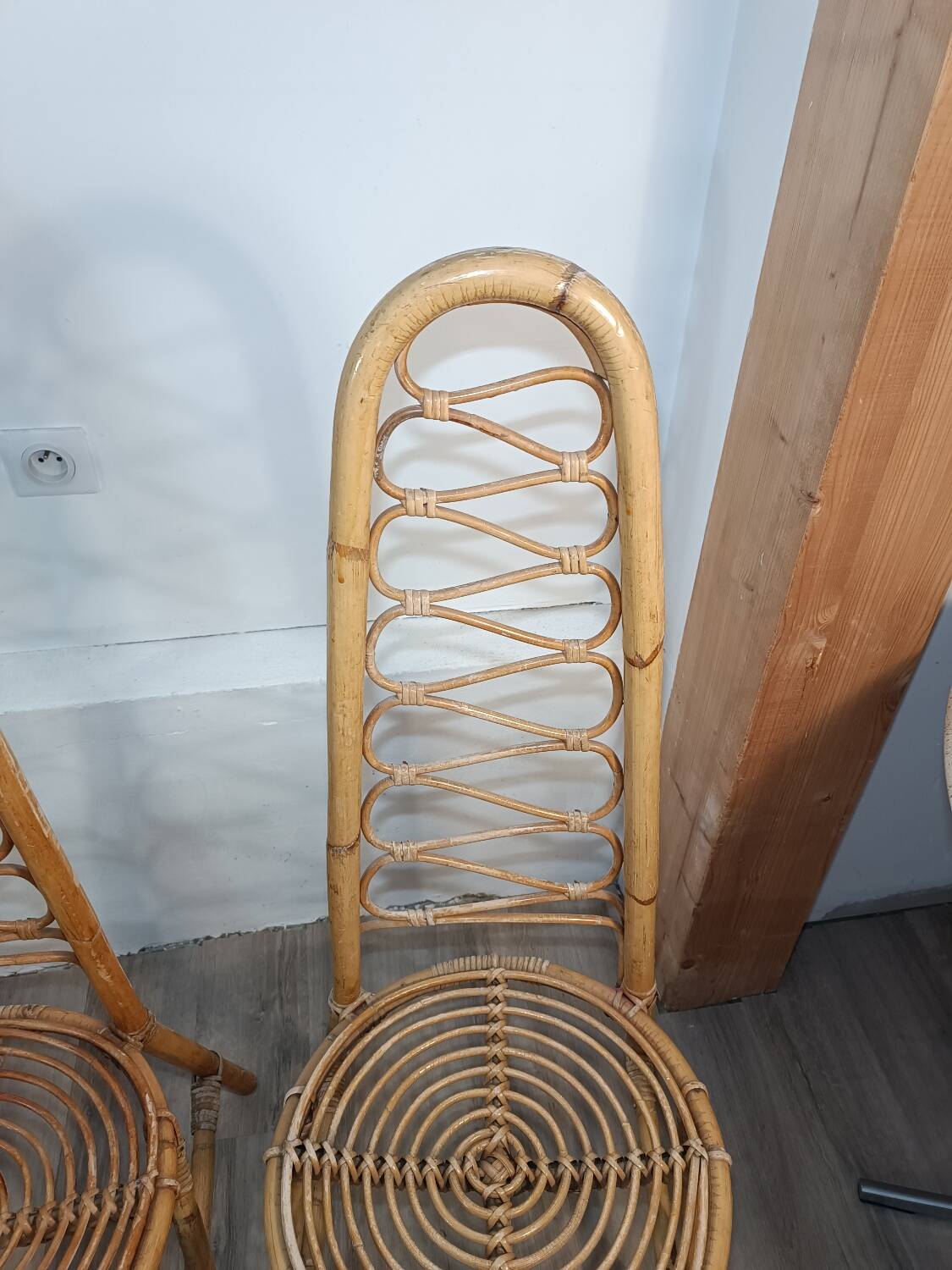 Trio de chaises par Dirk Van Sliedregt Années 1960