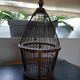 Cage à oiseaux en noyer