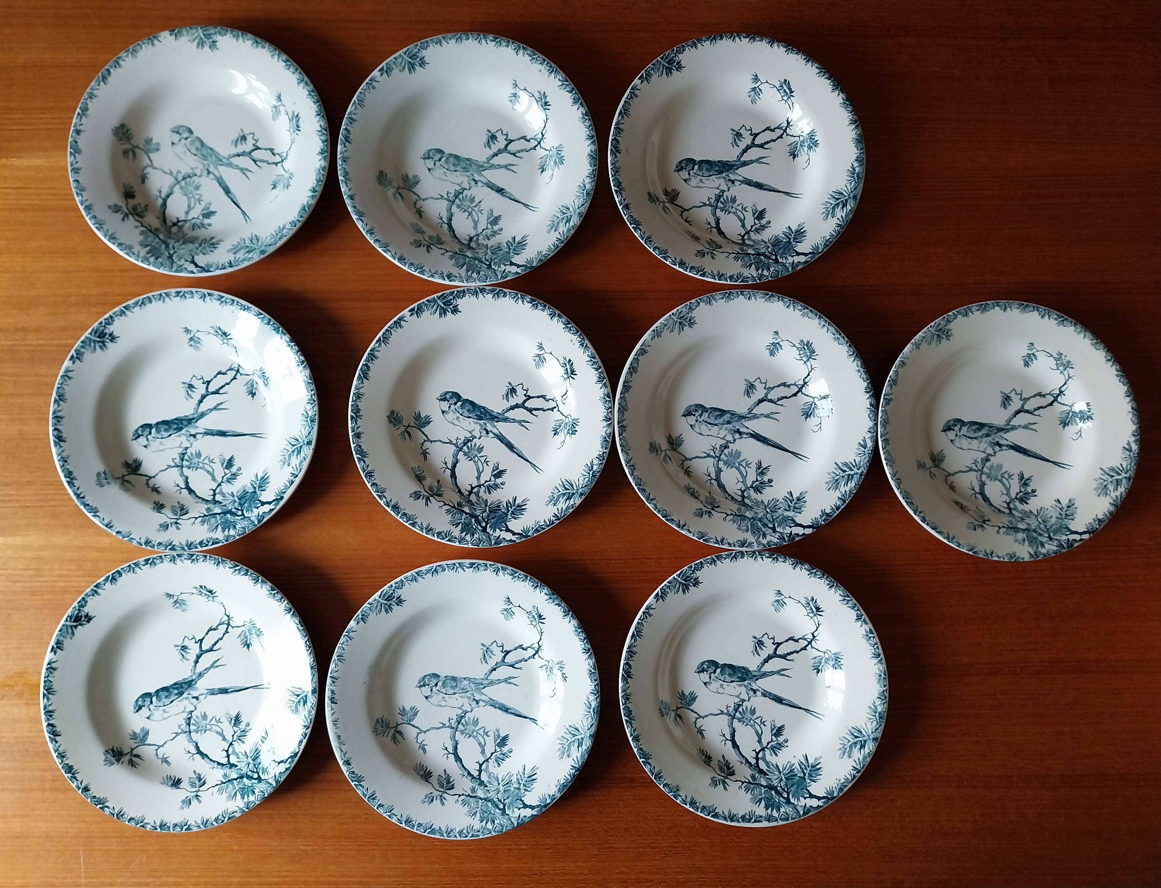 10 Gien deep plates, Provencal model
