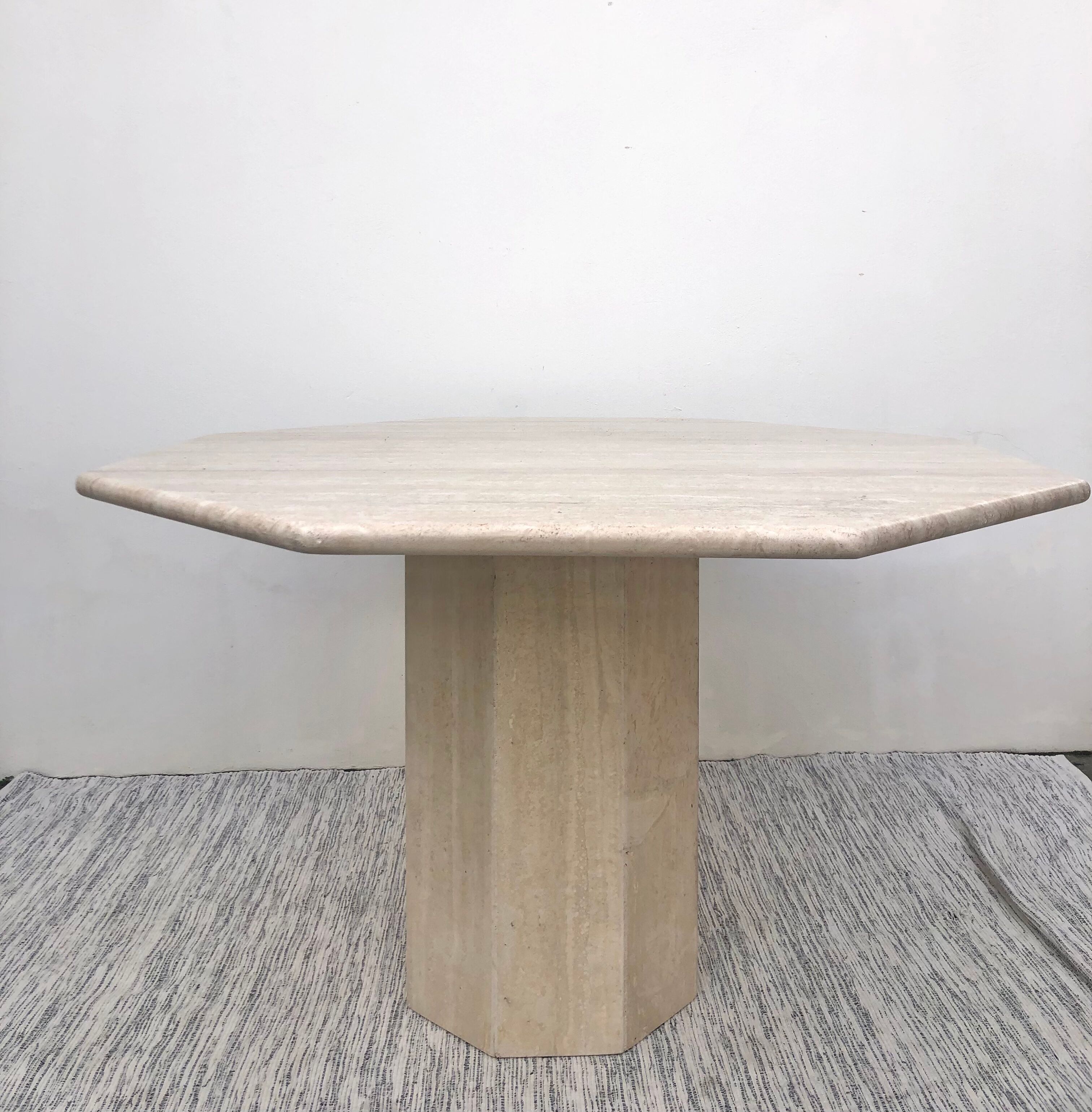 Travertine table