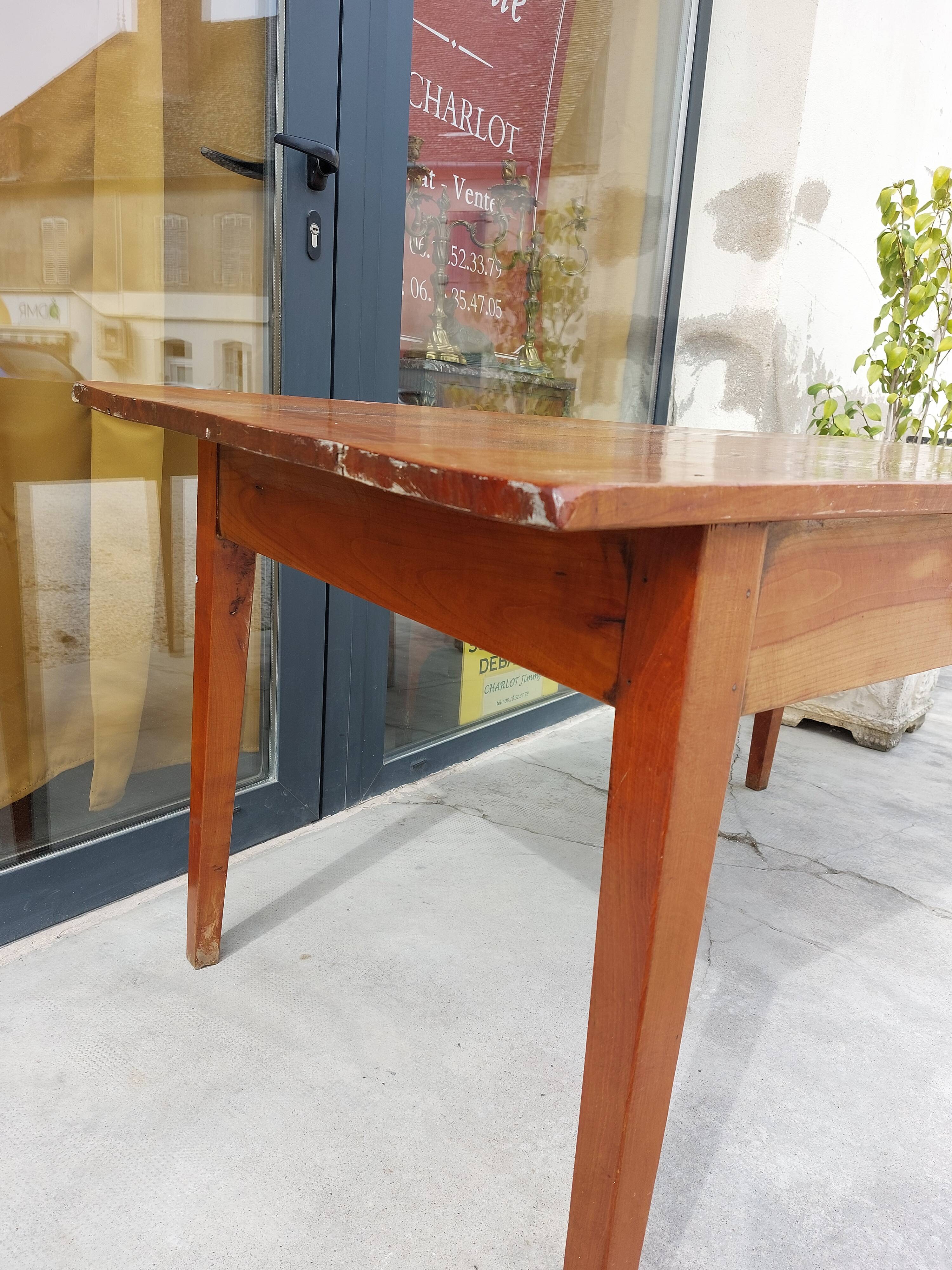 Cherry farm table 19th -1m50