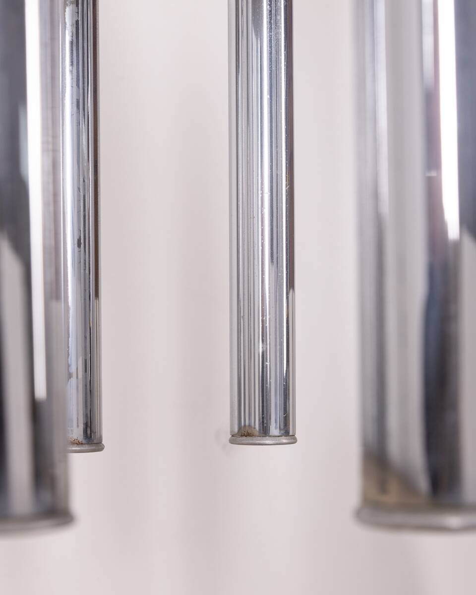 VINTAGE CHANDELIER 80'S MOD. TEODORA DESIGN ANGELO BROTTO FOR ESPERIA