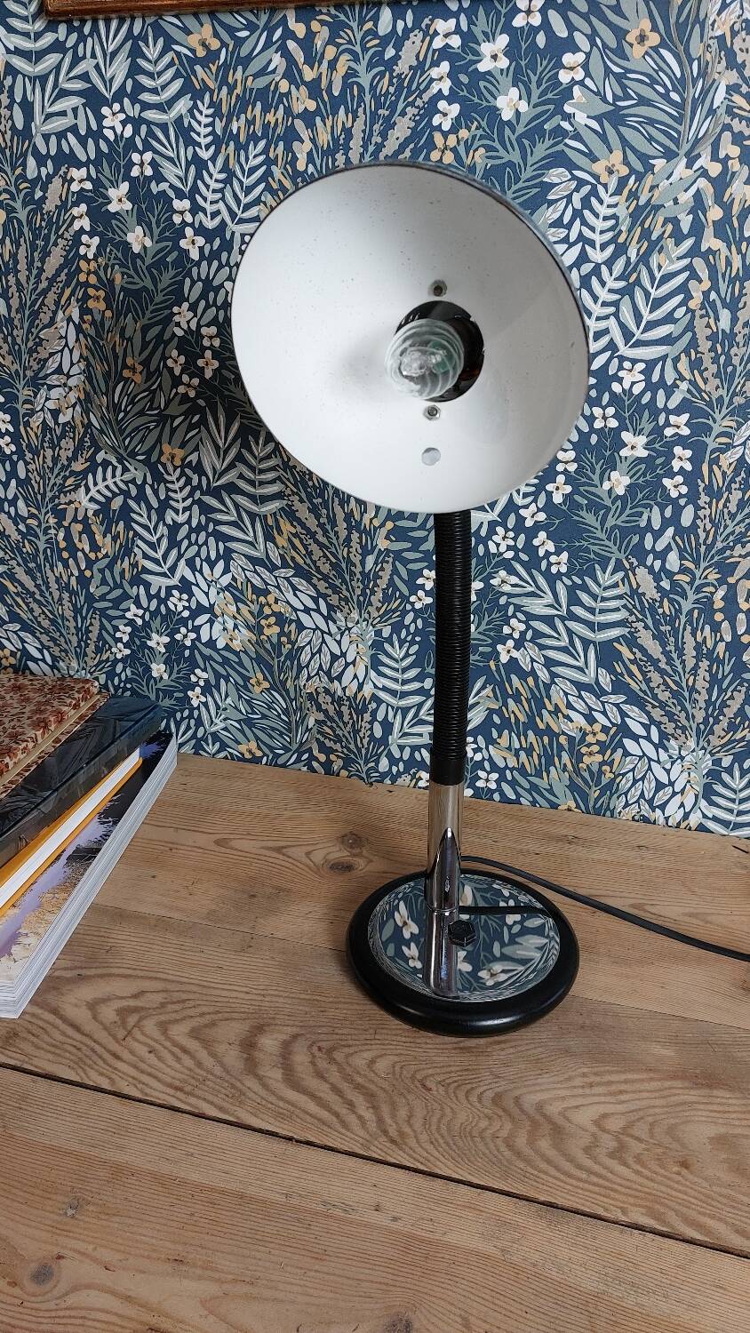 Lampe de bureau vintage Aluminor orientable