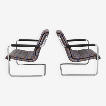 Set of 2 armchairs/cantilever chairs from Mauser Works in the Bauhaus style, Germany, 1970s