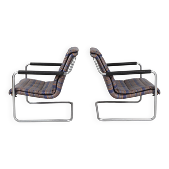 Ensemble de 2 fauteuils/chaises cantilever de Mauser Works dans le style Bauhaus, Allemagne, années 1970