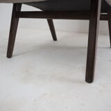 1960s pair of Ton/Thonet beech armchairs, czechoslovakia