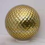 Mid-Century Modern Italian Gold Murano Glass "Diamont Sphere" Table Lamp,70