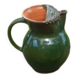 Pichet en terre cuite vernissée milieu XXème
