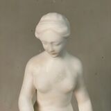 The bather, alabaster sculpture after Falconet.