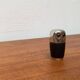 Set of 5 metal shot glasses in German owl style from the mid-century, 1960s.