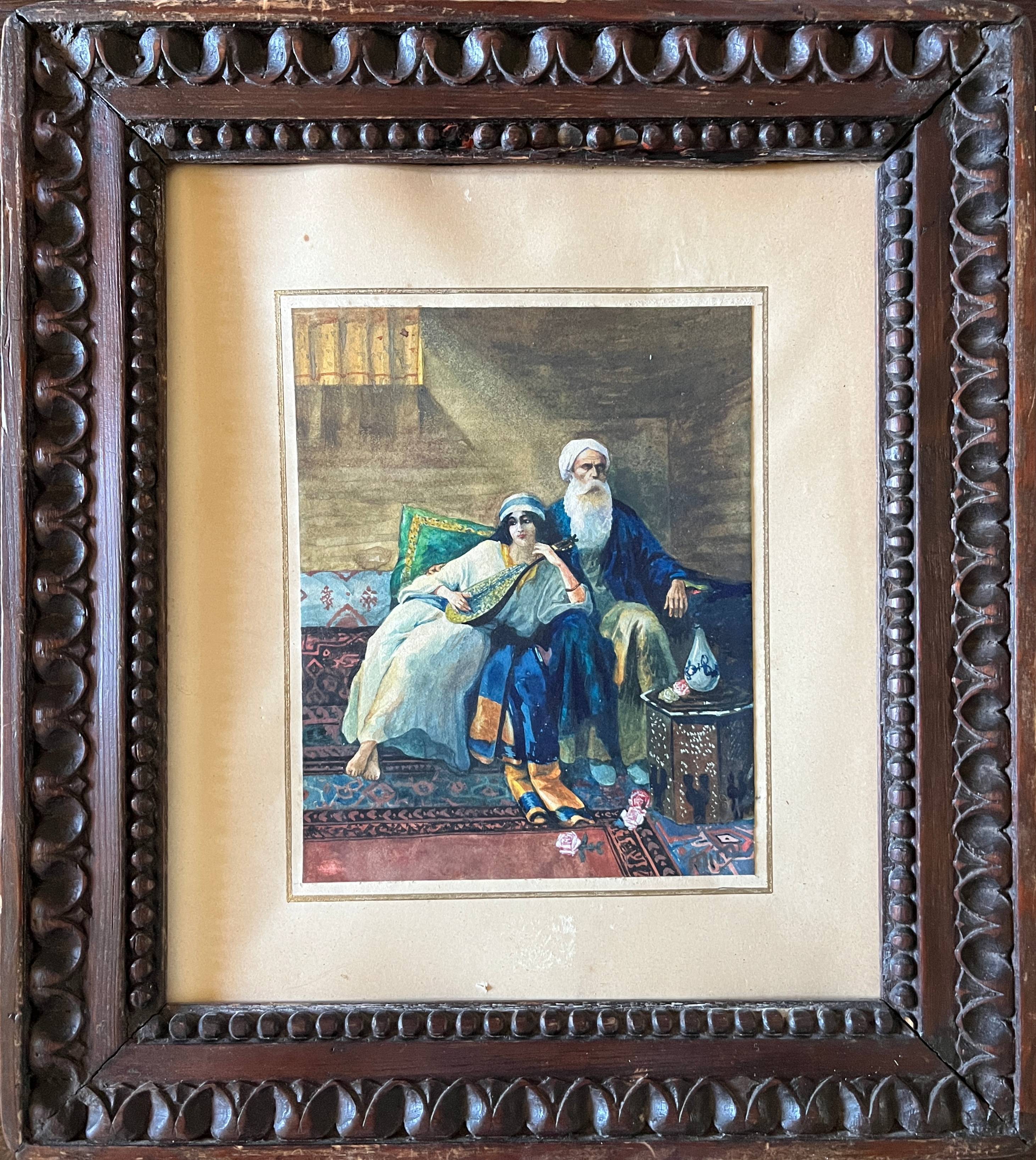 Tableau Aquarelle Orientaliste d'ernest Midy (1977-1938)