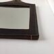 Mirror in saddle-stitched leather