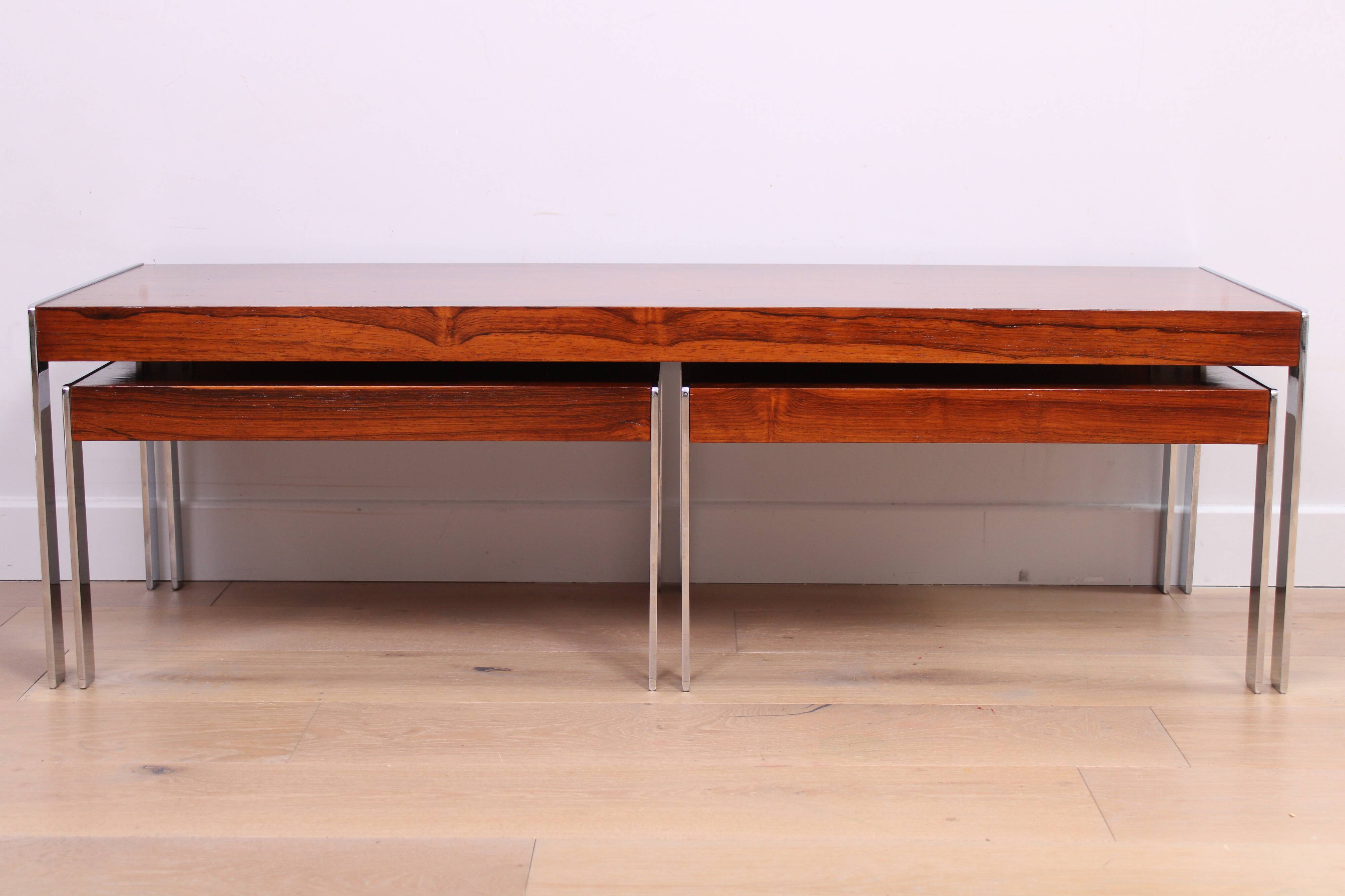 A set of vintage mid-century Merrow Associates coffee nesting tables - Rosewood