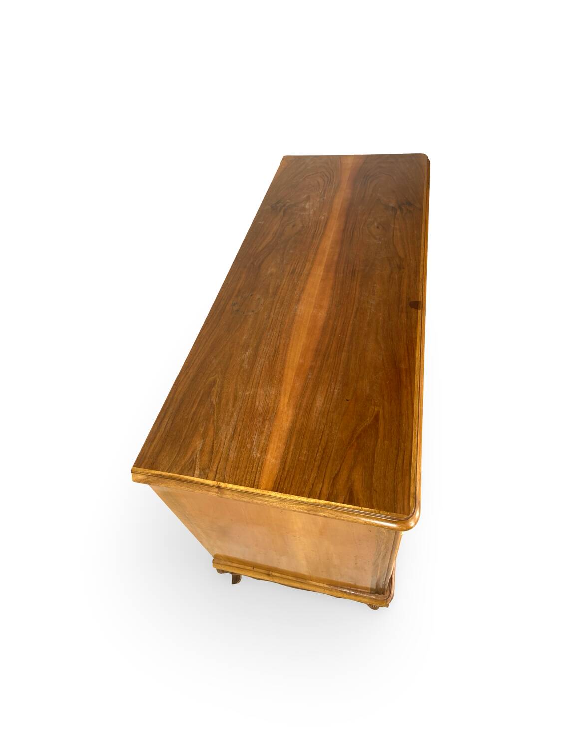 Commode italienne en noyer du milieu du siècle, années 1960.