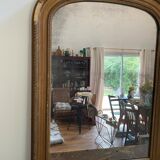 Old gilded mirror Louis Philippe style, 80x57 cm