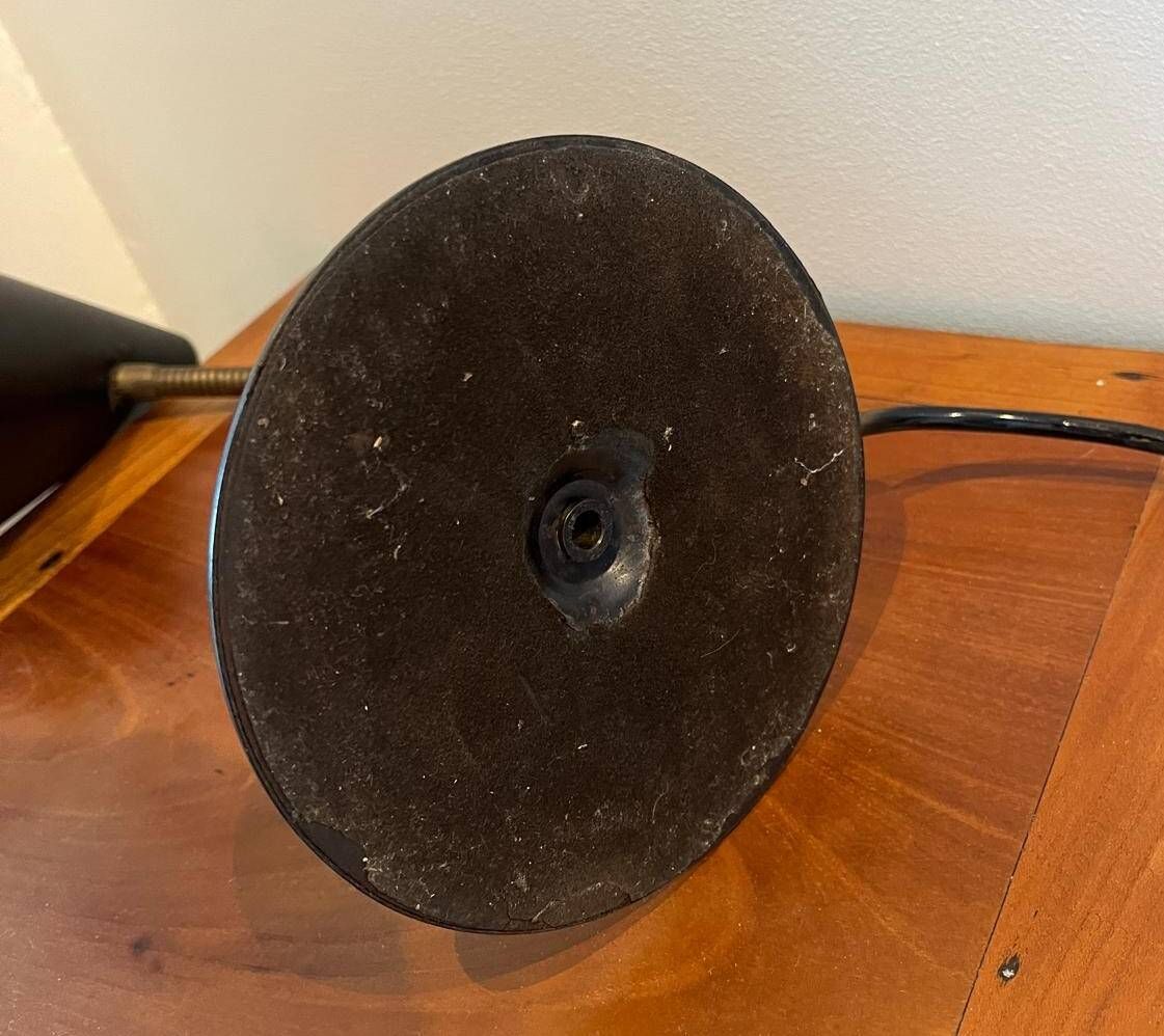 Adjustable black desk lamp mid-century (1950-1960) Helo Leuchten